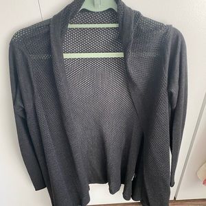 Zadig & Voltaire grey wrap sweater with buckles